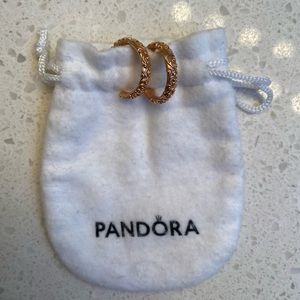 Pandora Regal Beauty Hoop Earrings